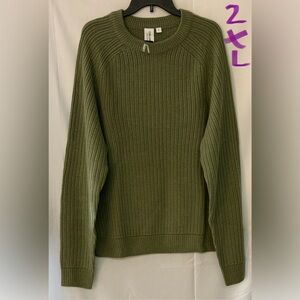 Classic Olive Women's Crew Neck Sweater